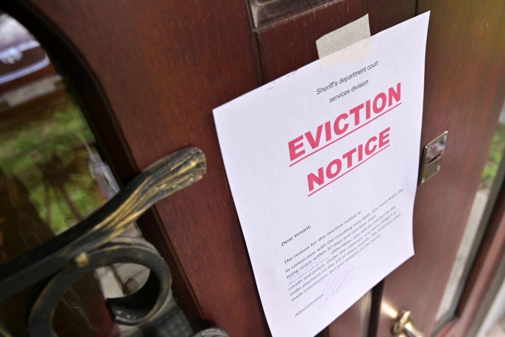 Eviction notice in Atlanta