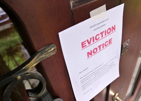 Eviction notice in Atlanta
