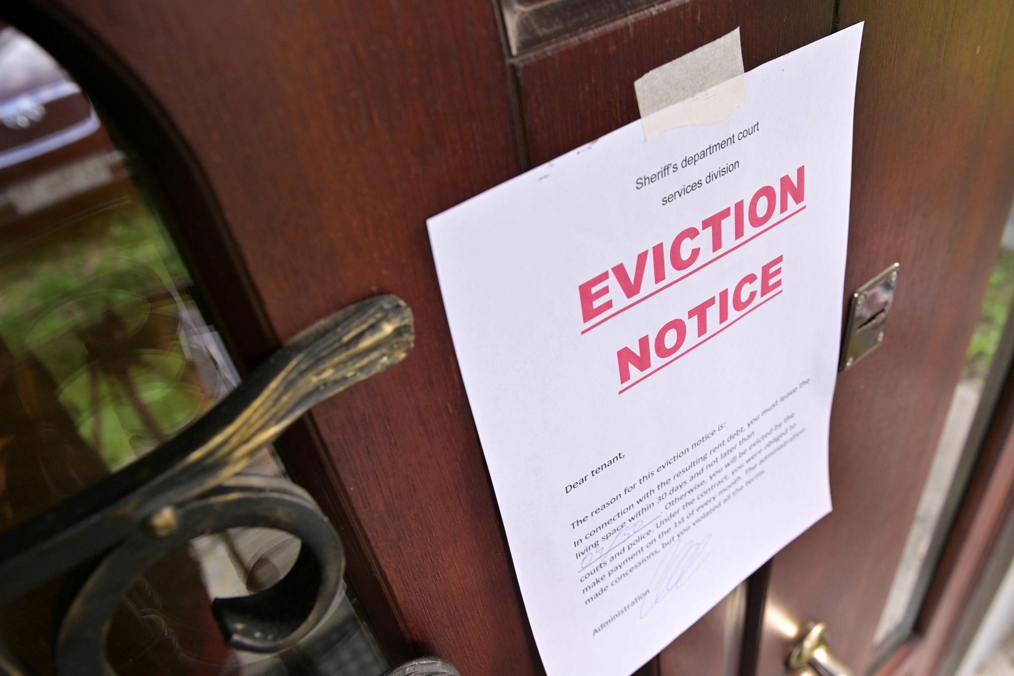 Eviction notice in Atlanta